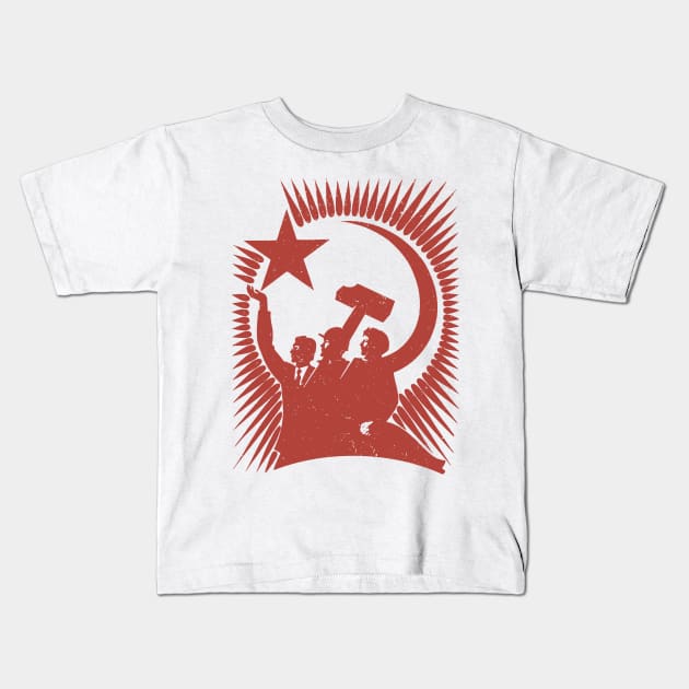 Vintage Soviet WW2 Propaganda Kids T-Shirt by Distant War